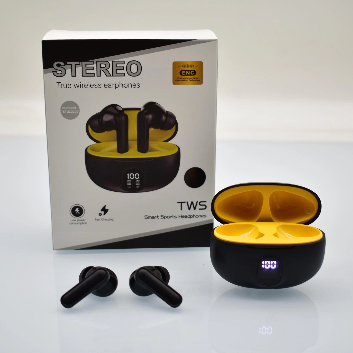 TWS Wireless Earbuds With LED Display